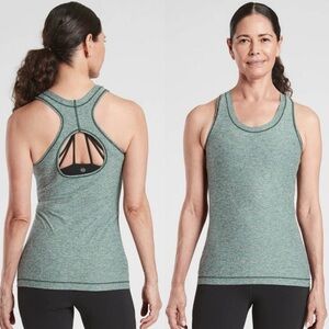 Athleta Nitro Tank Top, Seaweed Snack Heather Green, 2X